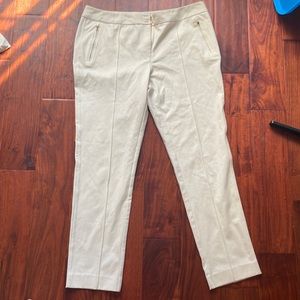 Alfani cream cropped trousers size 16